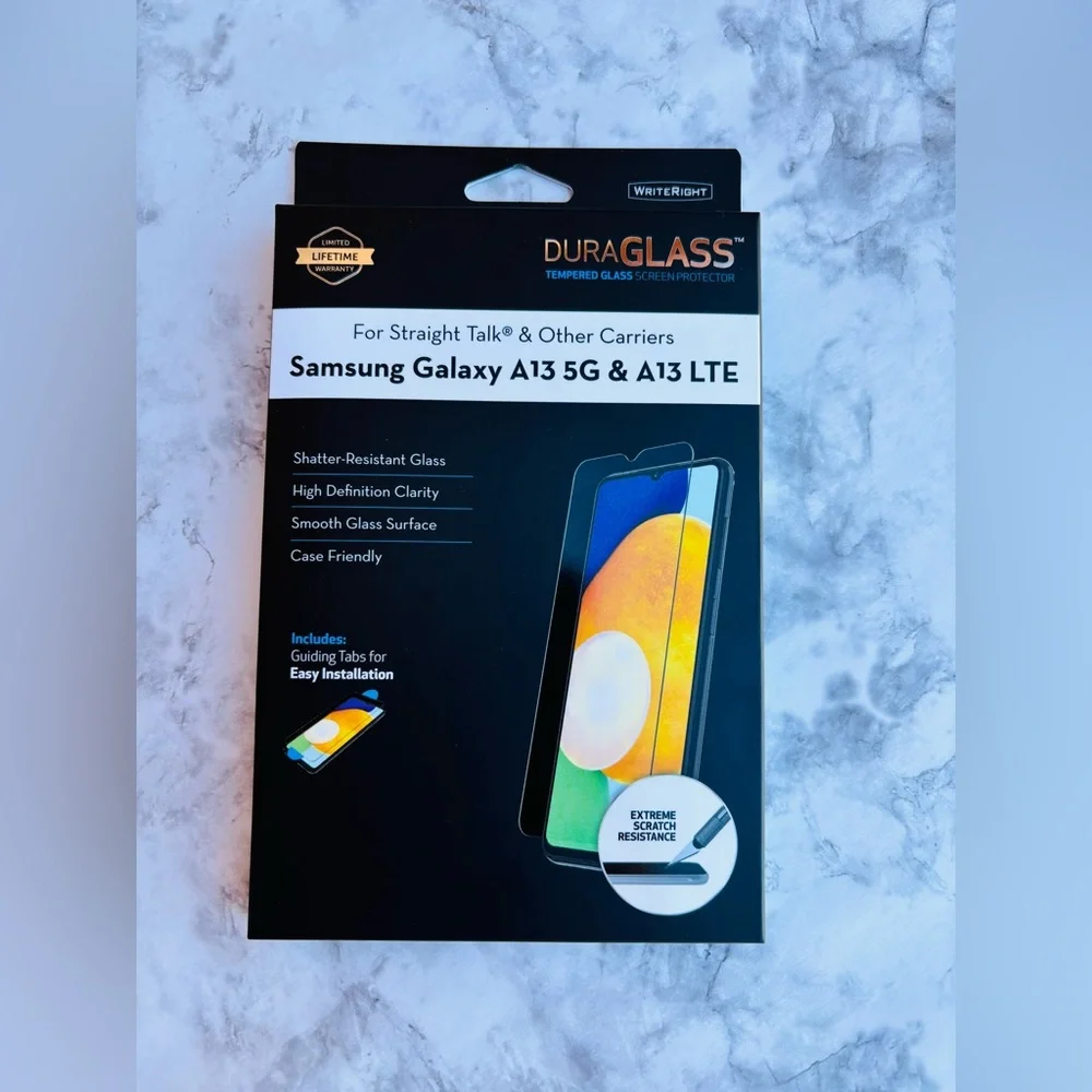 DURAGLASS Tempered Glass Screen Protector, NEW, Samsung Galaxy A13 5G &‎ …